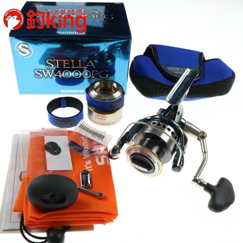 SHIMANO - 【中古/美品】 シマノ 01 ステラSW 4000PG 純正替スプール付  /T302M 中古/美品】 シマノ 01 ステラSW 4000PG 純正替スプール付