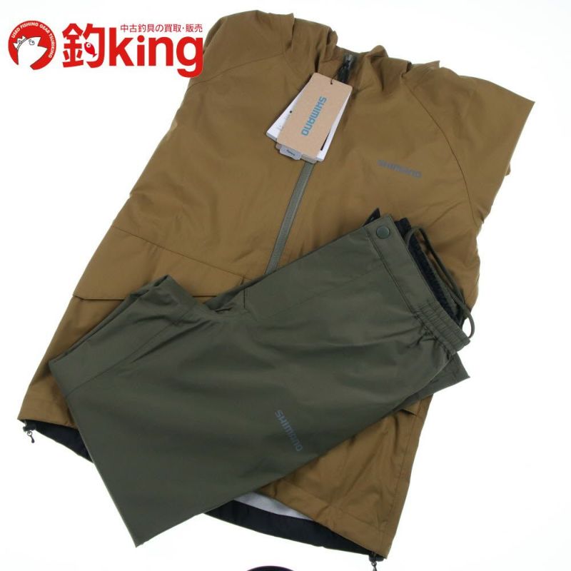 中古/未使用品】 シマノ ベーシックフィッシング レインスーツ